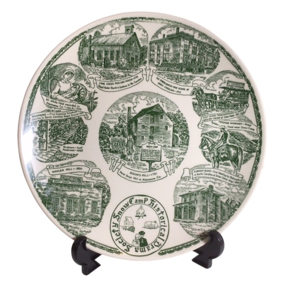 Snow Camp North Carolina Decorative Plate Kettlesprings Kilns 2164-S - Picture 1 of 4